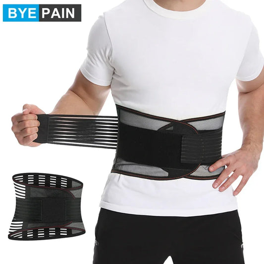 1Pcs Back Braces for Lower Back Pain Relief with 5 Stays, Breathable Back Support Belt for Work , Anti-Skid Lumbar Support Belt