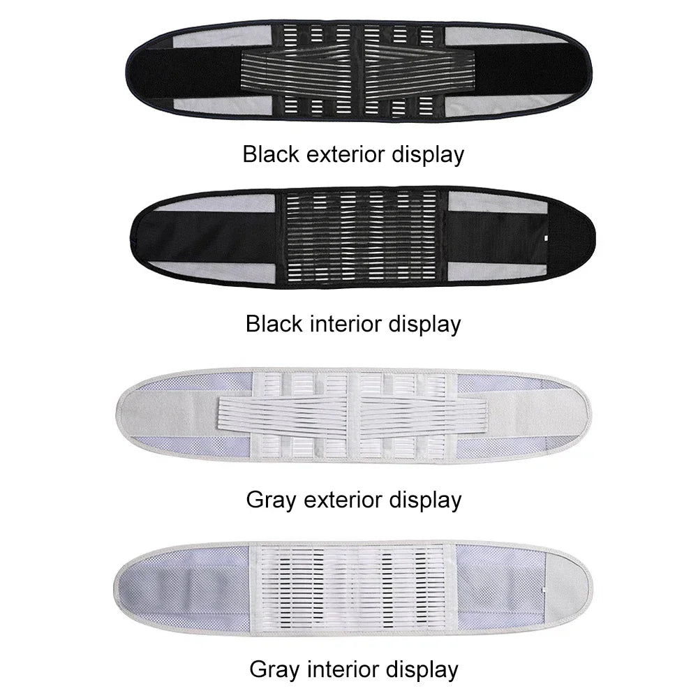 1Pcs Back Braces for Lower Back Pain Relief with 5 Stays, Breathable Back Support Belt for Work , Anti-Skid Lumbar Support Belt